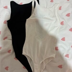 Community By Aritzia Black and White Bodysuit Set